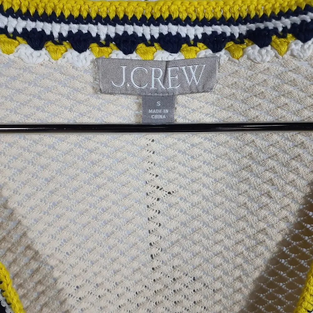 J.Crew Crochet Cardigan Sweater Size S - Picture 4 of 5